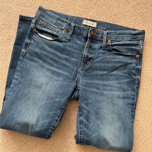 Madewell Skinny Leg Denim Jeans in Classic Blue